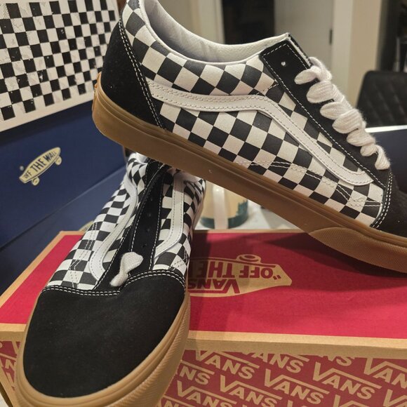 VANS Old Skool Fat Lace Checker Black VN0A2Z42BM8 Mens US Size 13 Rare NEW - Picture 3 of 14